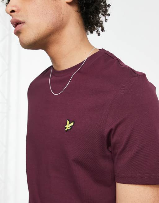 Burgundy lyle and store scott t shirt