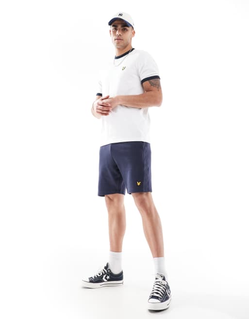 Lyle & Scott – T-Shirt in Weiß/dunklem Marineblau   , 2 von 4