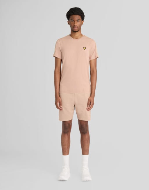 Lyle & Scott T-shirt jacquard con nastro in y362 timeless taupe, 2 di 6