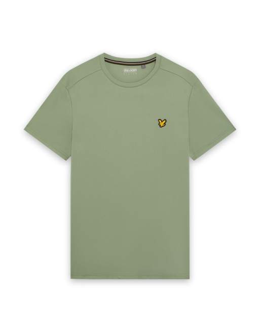 Lyle & Scott T-shirt met ingezette korte mouwen in botanisch groen, 5 van 6