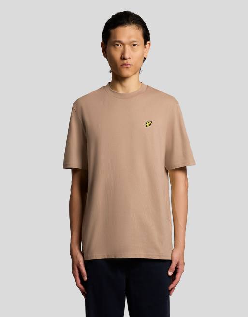 Lyle & Scott - T-shirt oversize a maniche color orzo, 1 di 5