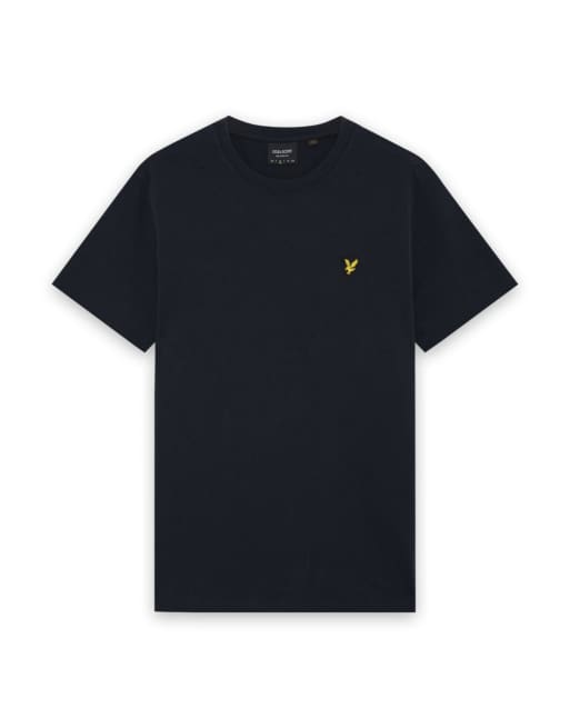 Lyle & Scott - T-shirt squadrata blu navy scuro, 5 di 6