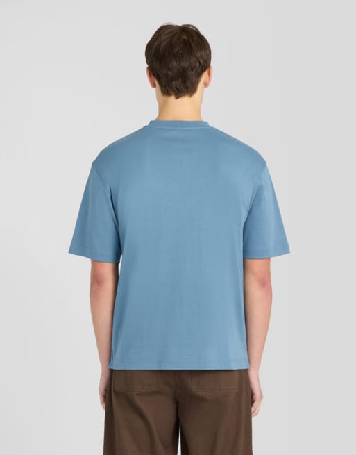 Lyle & Scott T-shirt ultra morbida a maniche corte blu ardesia, 4 di 6