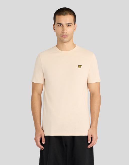 Lyle & Scott t-shirt uni à manches courtes beige noyer, 2 de 7