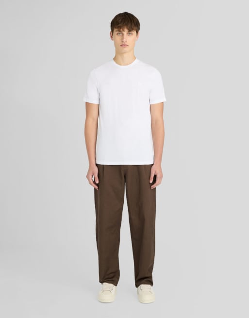 Lyle & Scott T-shirts à manches courtes t-shirt ultra-fin en blanc 626, 7 de 7