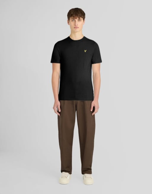Lyle & Scott T-shirts met korte mouwen effen T-shirt in lichtbruin, 2 van 6