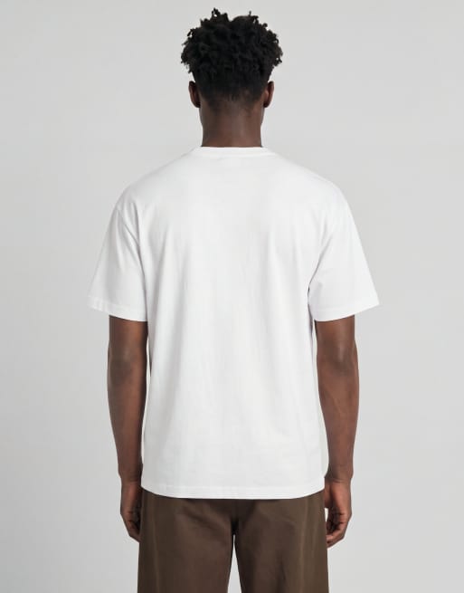 Lyle & Scott T-shirts met korte mouwen heavyweight T-shirt in 626 wit, 4 van 6