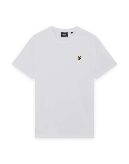 Lyle & Scott T-shirts met korte mouwen heavyweight T-shirt in 626 wit, 6 van 6