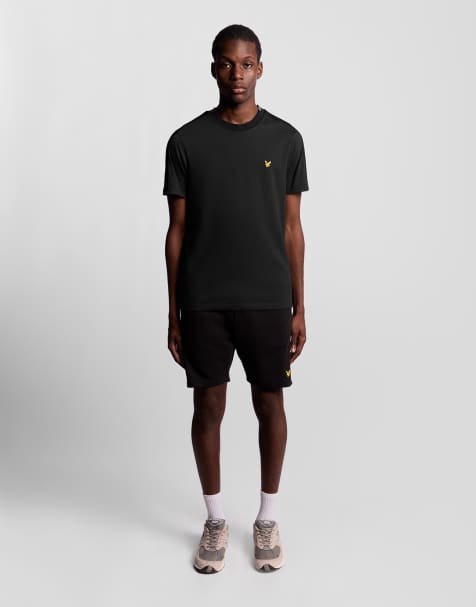 Lyle & Scott  tape t-shirt in  jet black   