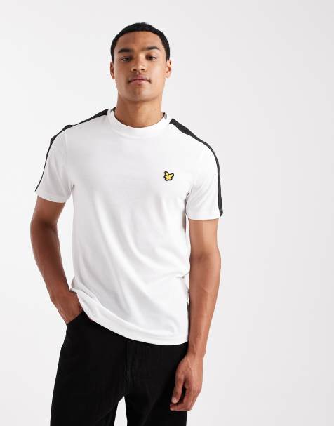 Lyle & Scott  tape t-shirt in  white  - view 1
