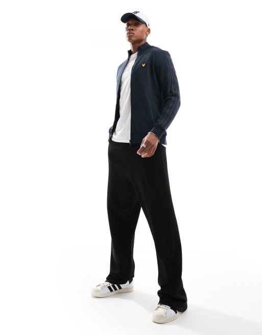 Lyle Scott tape track top in dark blue ASOS