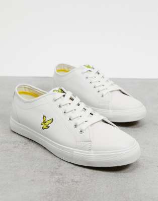 lyle and scott leather trainers