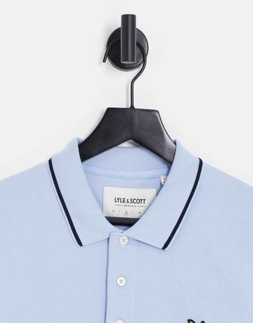 lyle and scott blue polo