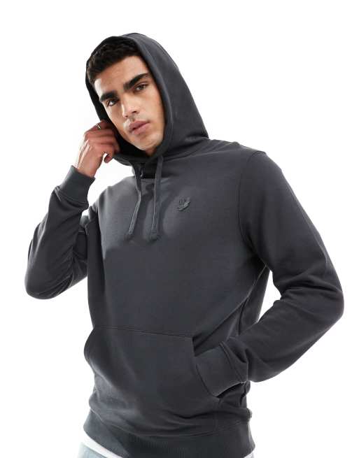 Lyle & Scott Tonal Eagle pullover hoodie in dark grey