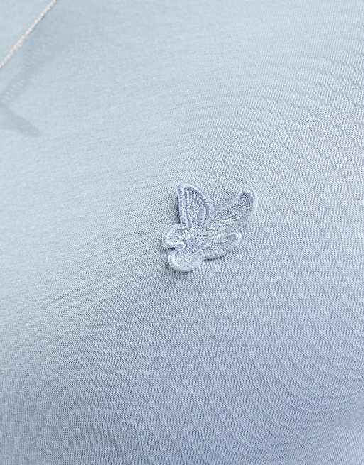 Lyle & Scott tonal eagle t-shirt in blue ash, 3 of 4