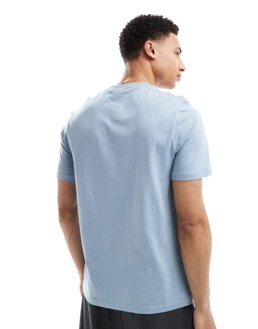 Lyle & Scott tonal eagle t-shirt in blue ash, 4 of 4