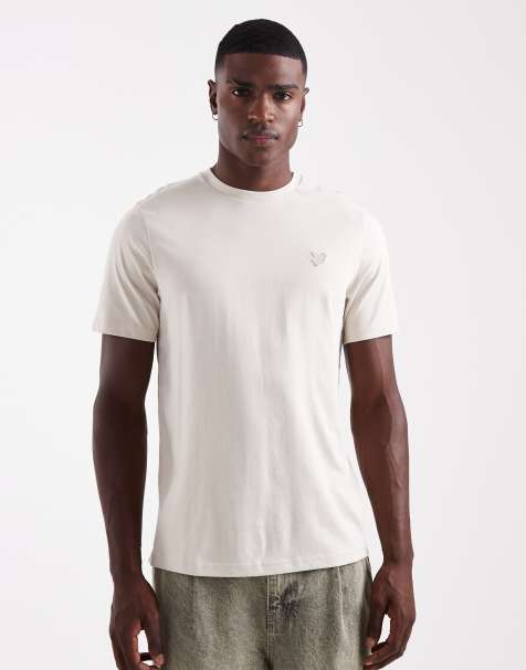 Lyle & Scott  tonal eagle t-shirt in  cove - view 1