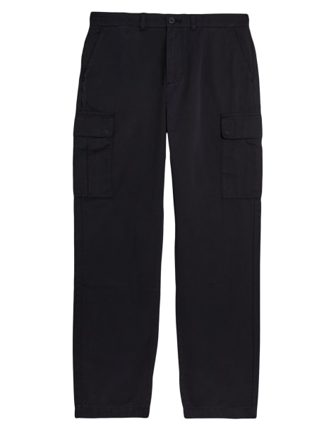 Lyle & Scott Trousers cargo pocket trouser in z865 jet black - view 1