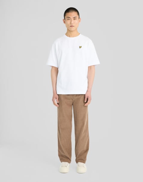 Lyle & Scott Trousers cord trousers in y304 muted taupe - view 1