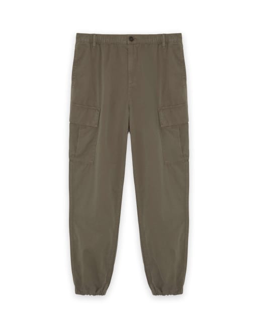 Lyle & Scott Trousers cuffed cargo trousers in x569 khaki ash, 5 of 6