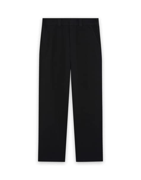 Lyle & Scott Trousers straight leg work pants in z865 jet black