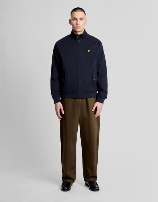 Lyle & Scott veste Harrington mi-longue en coton, bleu marine foncé z271, 5 de 7