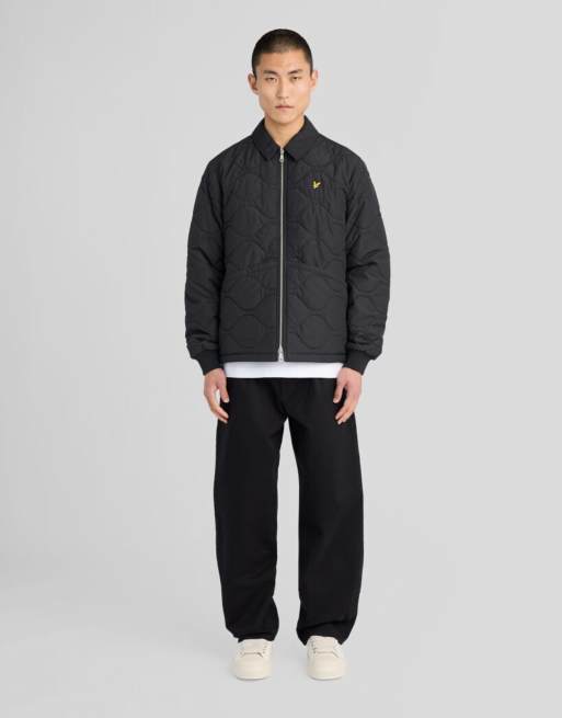 Lyle & Scott veste matelassée en ripstop mi-longue en z865 noir jet, 2 de 6