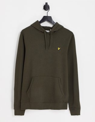 vintage hoodie in khaki-Green