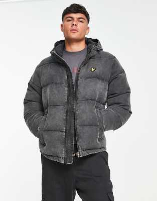Lyle & Scott Lyle & Scott Vintage padded jacket in washed black
