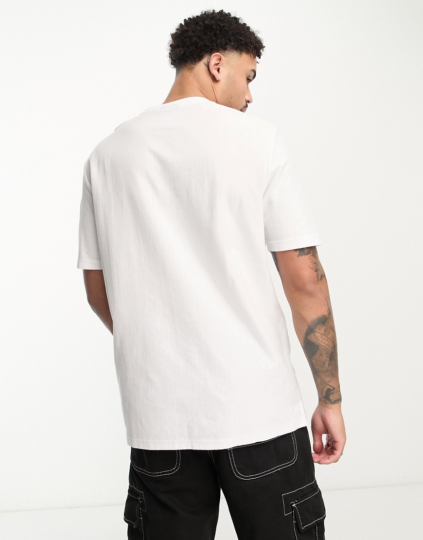 Ridge - T-shirt bianca a coste larghe-Bianco - Lyle&Scott T-shirt donna  - immagine1