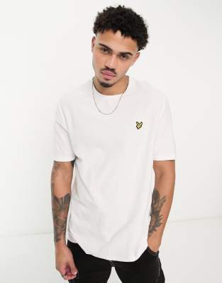 Lyle & Scott Vintage Ridge thick ribbed t-shirt in white - ASOS Price Checker
