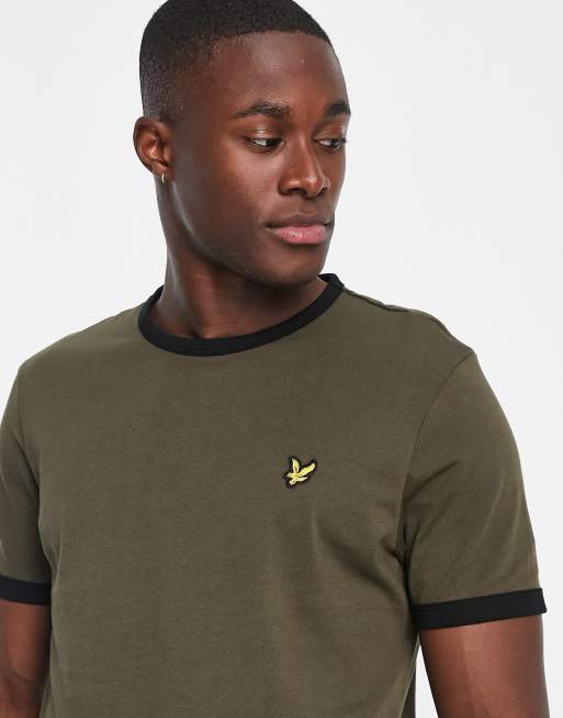 Lyle and scott khaki t shirt online