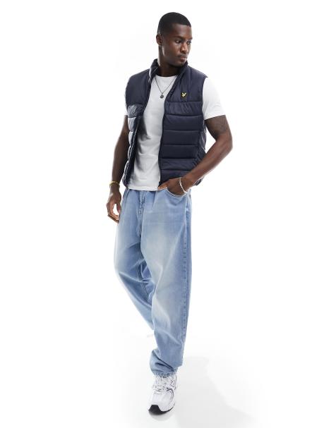 Lyle & Scott  Wadded Gilet in Dark Blue - view 1