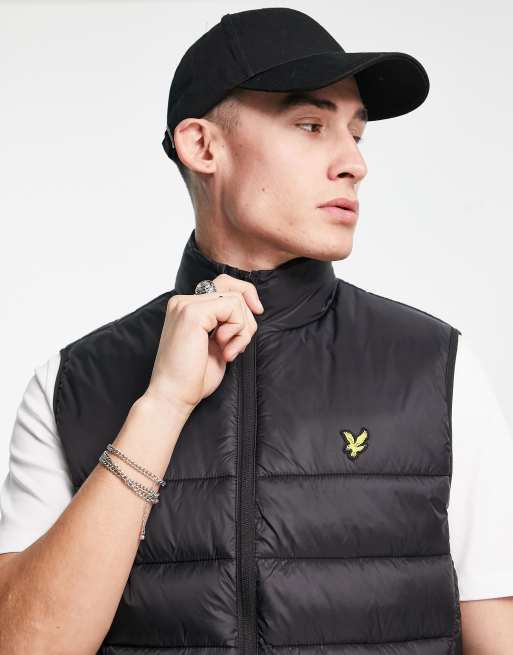 Lyle & Scott – Wattierte Weste in Schwarz   , 4 von 4