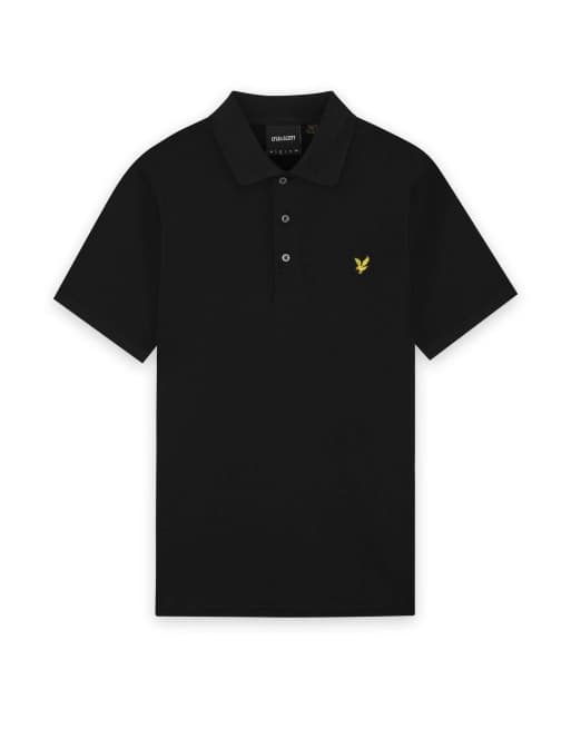Lyle & Scott - z865 - Polo manches courtes en jersey - Noir de jais, 5 de 7