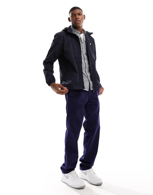 Lyle & Scott zip through hooded jacket in navy  , 4 of 4