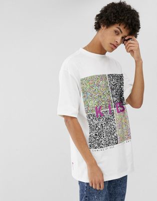 LYPH - Oversized T-shirt met print in wit