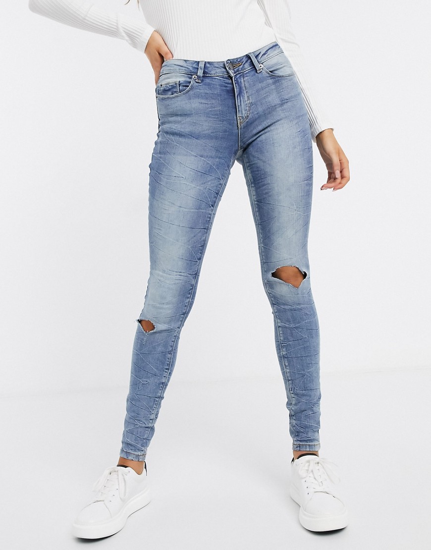 Lyseblå skinny jeans fra JDY