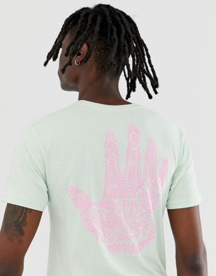 Lyseblå t-shirt med tribal hånd fra Body Glove