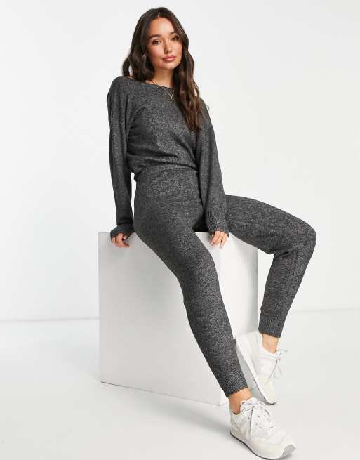 M Lounge - Combinaison croisée dans le dos - Gris anthracite