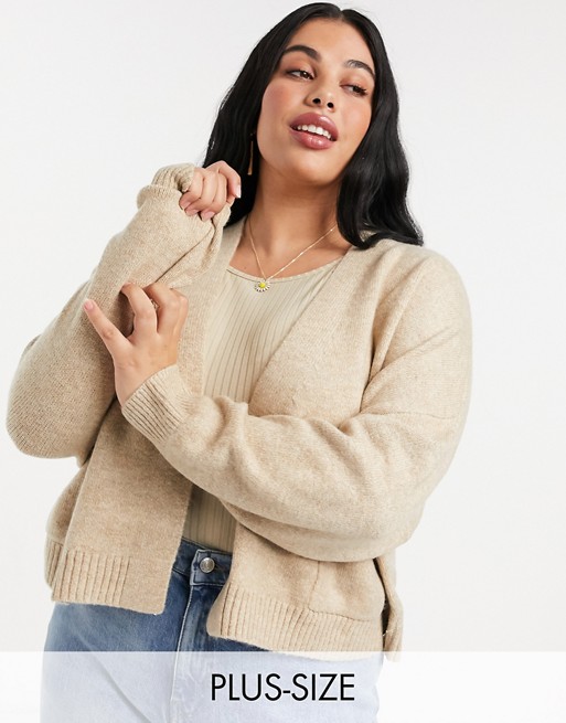 M Lounge Curve relaxed cardigan with pockets