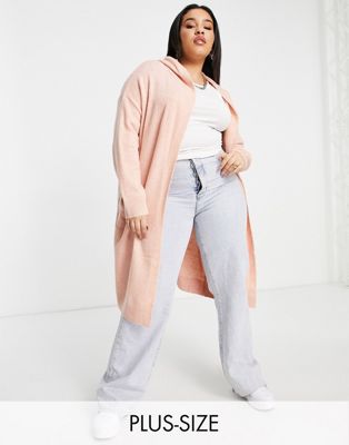 M Lounge Curve ultimate maxi cardigan with hood
