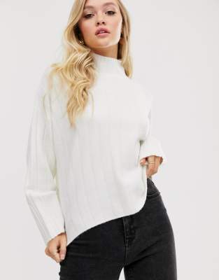 cream high neck jumper