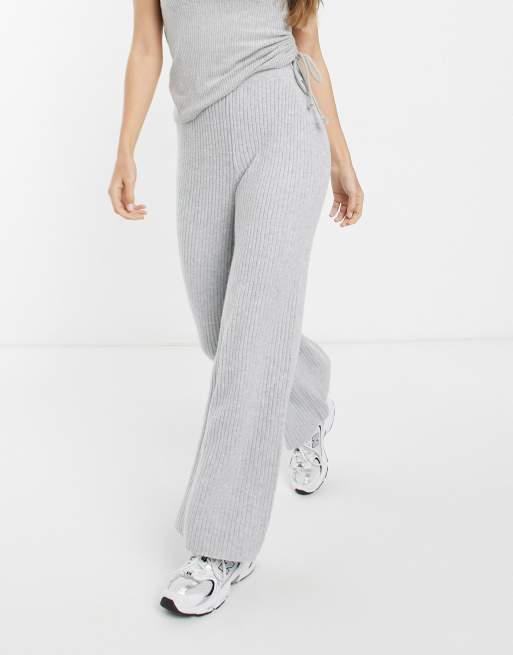 M Lounge knit pants set in soft rib