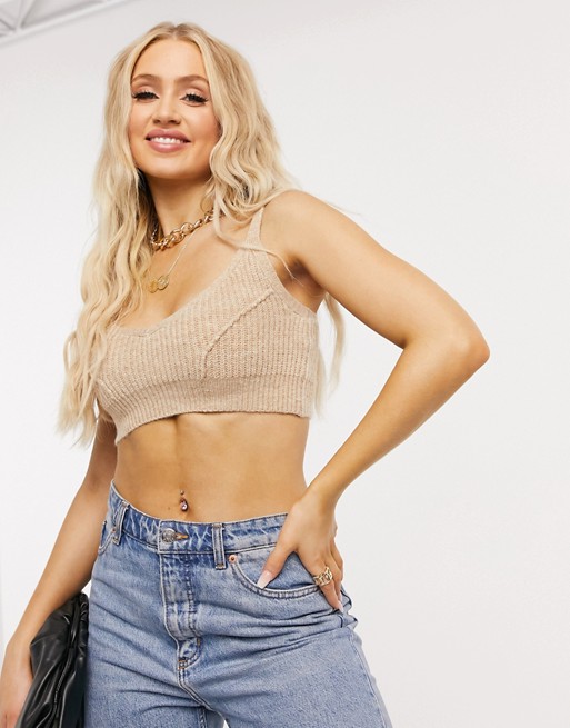 M Lounge knitted bralet co-ord