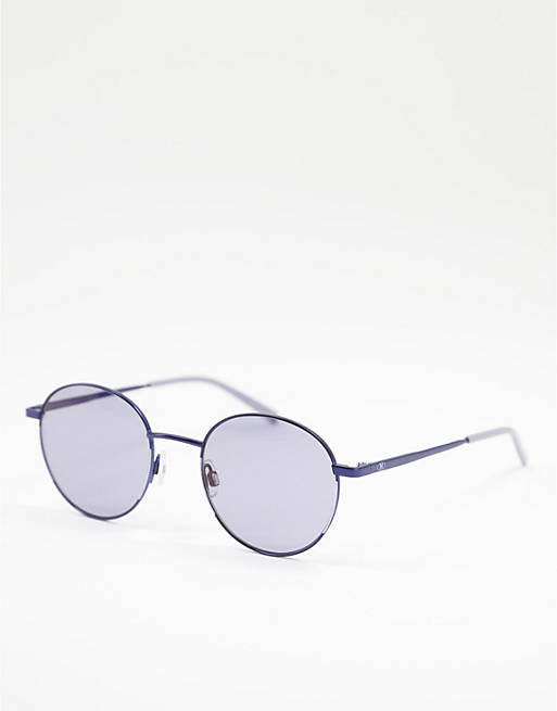 M Missoni thin round lens sunglasses in blue