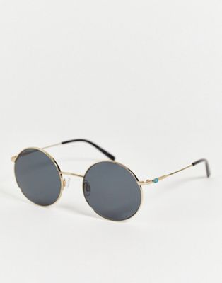M Missoni round sunglasses in gold