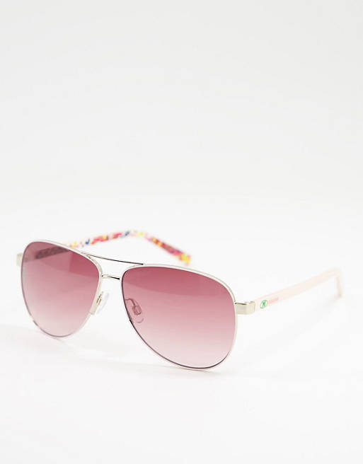 M Missoni – Różowe okulary przeciwsłoneczne typu aviator