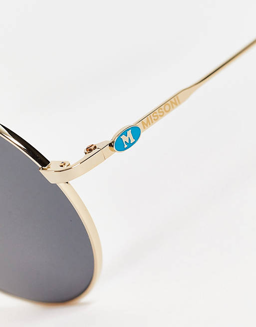 Sonnenbrille von Missoni Accessoires Sonnenbrillen runde Sonnenbrillen 