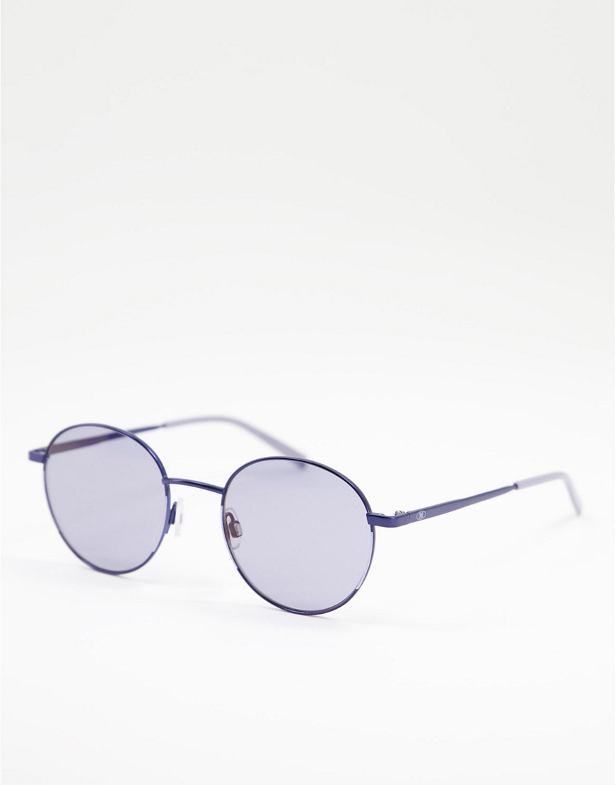 M Missoni thin round lens sunglasses in blue